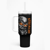Skull Tumbler With Handle Ride Or Die - Wonder Print Shop