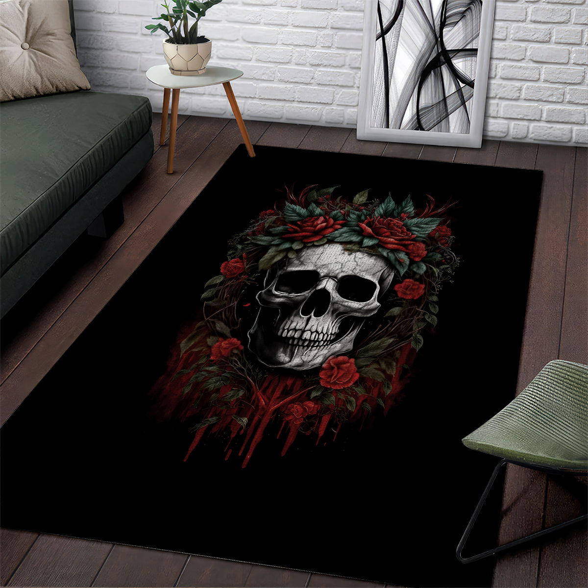 skull-area-rug-red-rose