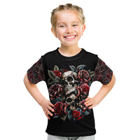 Skull Kid T Shirt Red Rose - Wonder Print Shop