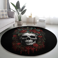 skull-round-carpet-red-rose
