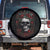 Skull Spare Tire Cover Red Rose - Wonder Print Shop