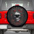 Skull Spare Tire Cover Red Rose - Wonder Print Shop