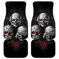 Skull Car Mats No See No Hear No Speak Evil - Wonder Print Shop