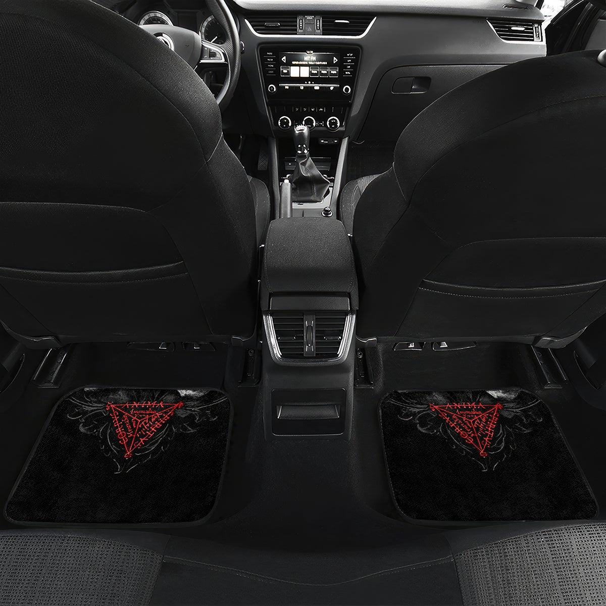 Skull Car Mats No See No Hear No Speak Evil - Wonder Print Shop