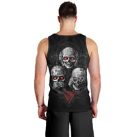 Skull Men Tank Top No See No Hear No Speak Evil DT01