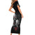 Skull Short Sleeve Bodycon Dress No See No Hear No Speak Evil - Wonder Print Shop