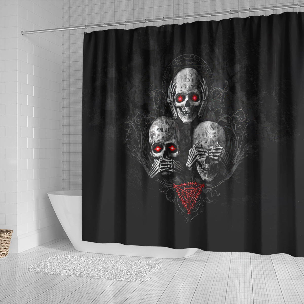 skull-shower-curtain-no-see-no-hear-no-speak-evil