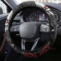 Skull Steering Wheel Cover No See No Hear No Speak Evil - Wonder Print Shop