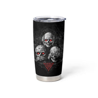 Skull Tumbler Cup No See No Hear No Speak Evil - Wonder Print Shop