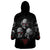 Skull Wearable Blanket Hoodie No See No Hear No Speak Evil - Wonder Print Shop