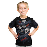Skull Kid T Shirt No See Evil Red Rose Jean - Wonder Print Shop