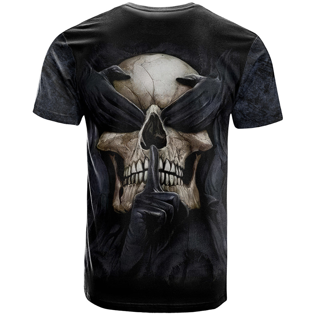 Skull T Shirt No See Evil Red Rose Jean - Wonder Print Shop