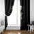 Skull Window Curtain No See Evil Red Rose Jean - Wonder Print Shop