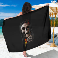 Skull Sarong Skeleton Ripped Inside Flame - Wonder Print Shop