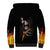 Skull Sherpa Hoodie Skeleton Ripped Inside Flame - Wonder Print Shop