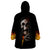 Skull Wearable Blanket Hoodie Skeleton Ripped Inside Flame - Wonder Print Shop