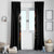Skull Window Curtain Skeleton Ripped Inside Flame - Wonder Print Shop