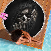 Skull Beach Blanket Evil Skeleton Look Inside - Wonder Print Shop