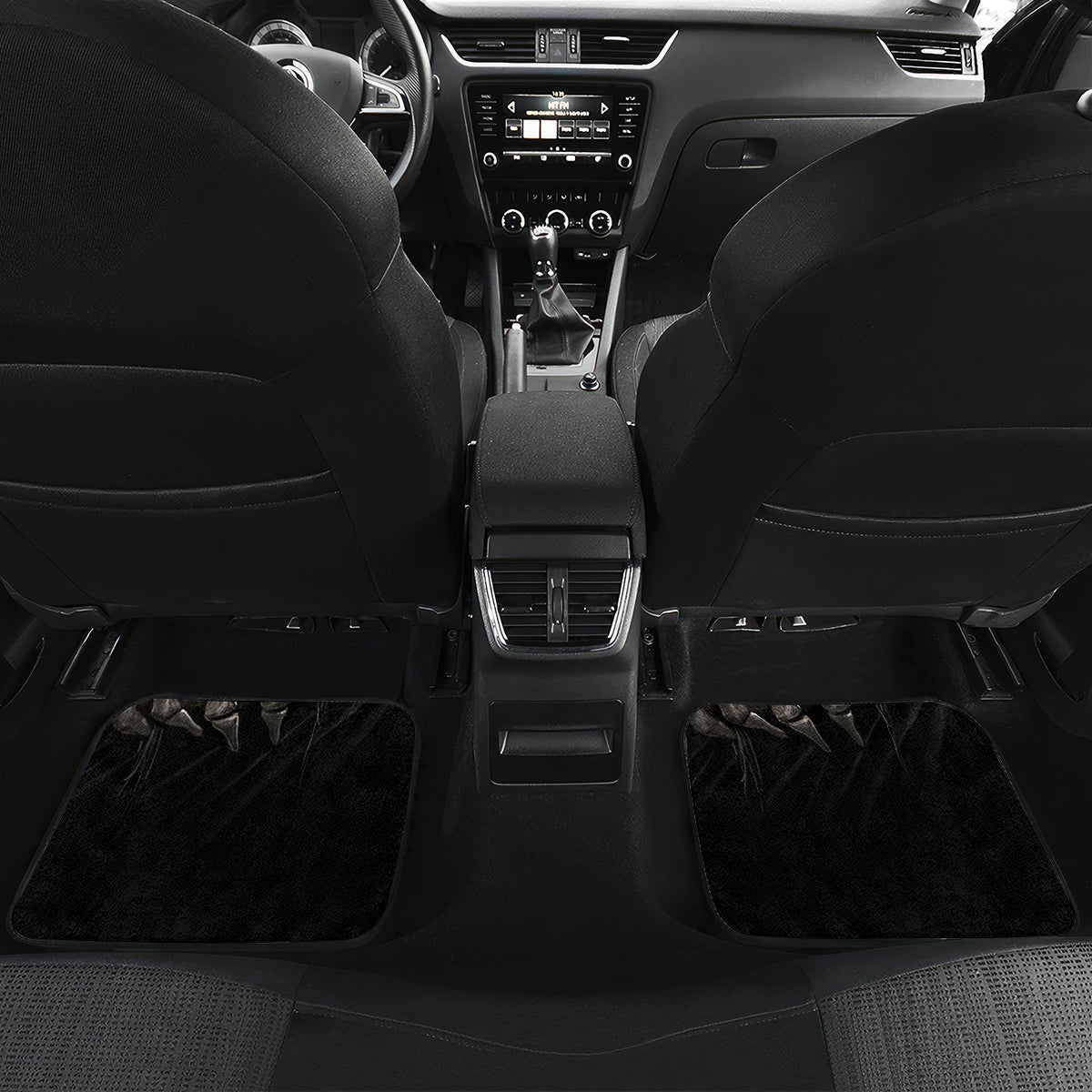 Skull Car Mats Evil Skeleton Look Inside - Wonder Print Shop