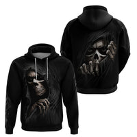 Skull Hoodie Evil Skeleton Look Inside - Wonder Print Shop