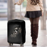 Skull Luggage Cover Evil Skeleton Look Inside - Wonder Print Shop