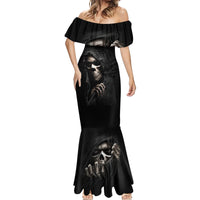 Skull Mermaid Dress Evil Skeleton Look Inside - Wonder Print Shop