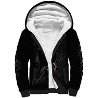 Skull Sherpa Hoodie Evil Skeleton Look Inside - Wonder Print Shop