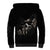Skull Sherpa Hoodie Evil Skeleton Look Inside - Wonder Print Shop