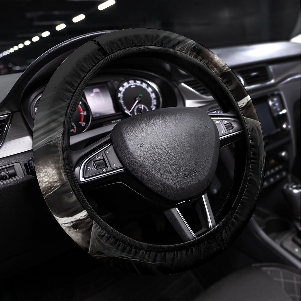 Skull Steering Wheel Cover Evil Skeleton Look Inside - Wonder Print Shop