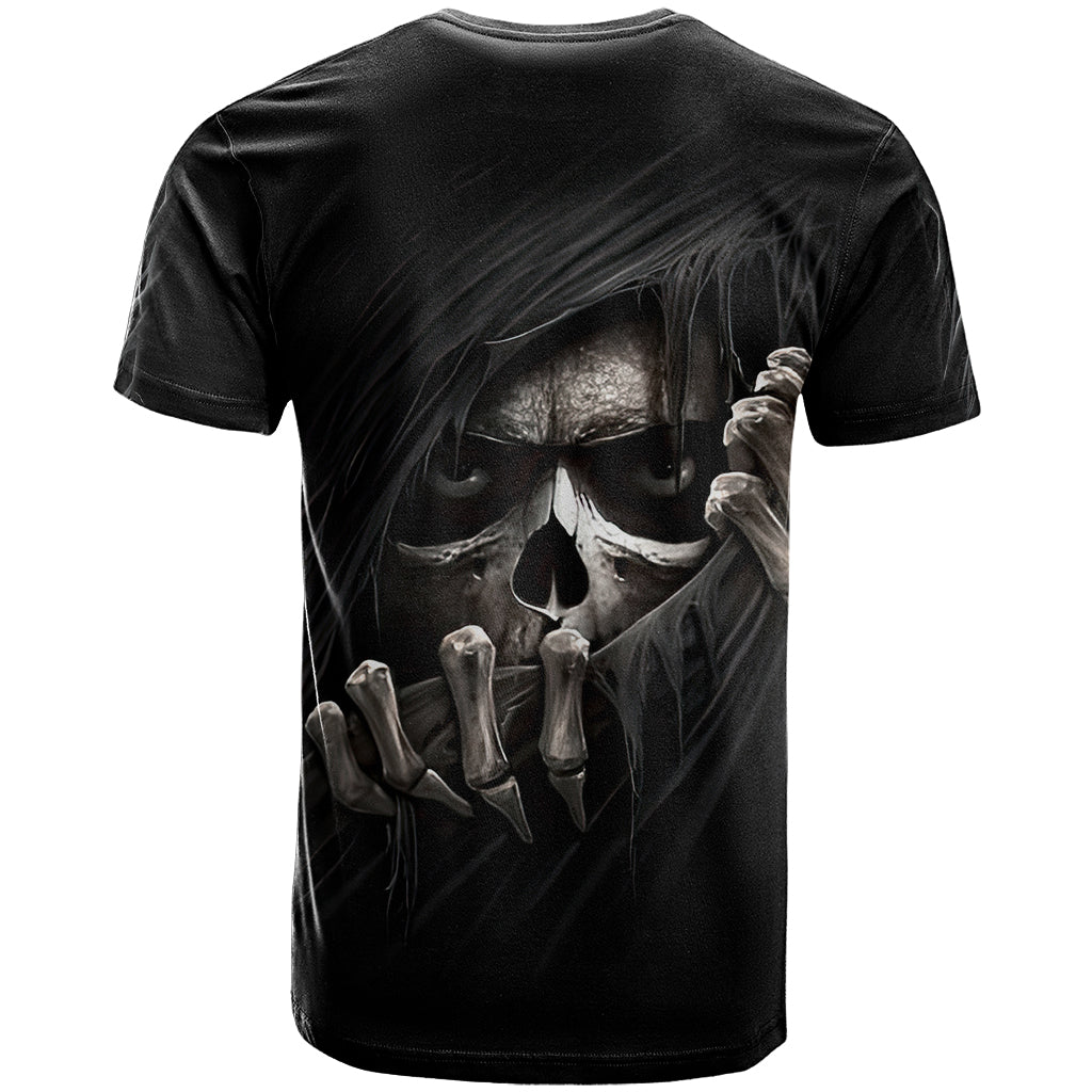 Skull T Shirt Evil Skeleton Look Inside - Wonder Print Shop