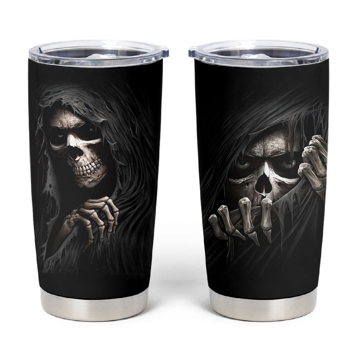Skull Tumbler Cup Evil Skeleton Look Inside - Wonder Print Shop