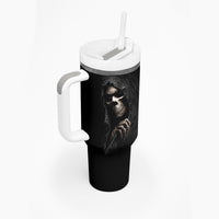 Skull Tumbler With Handle Evil Skeleton Look Inside - Wonder Print Shop