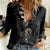 Skull Women Casual Shirt Evil Skeleton Look Inside - Wonder Print Shop