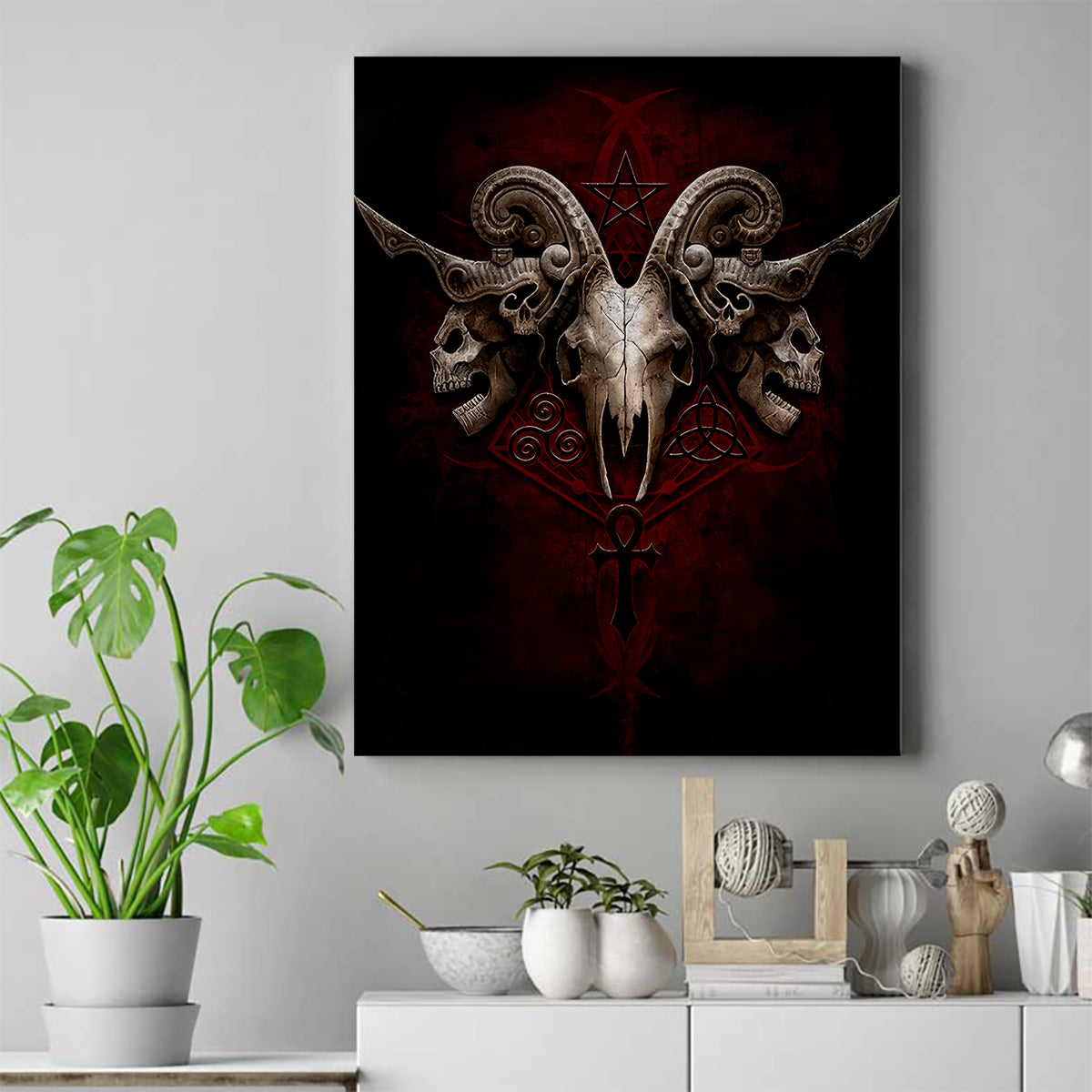 Skull Canvas Wall Art Boy Band Queen - Wonder Print Shop