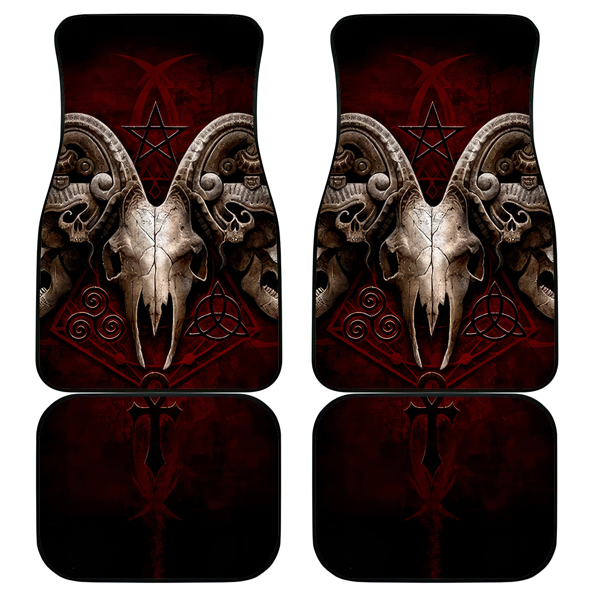 Skull Car Mats Boy Band Queen - Wonder Print Shop