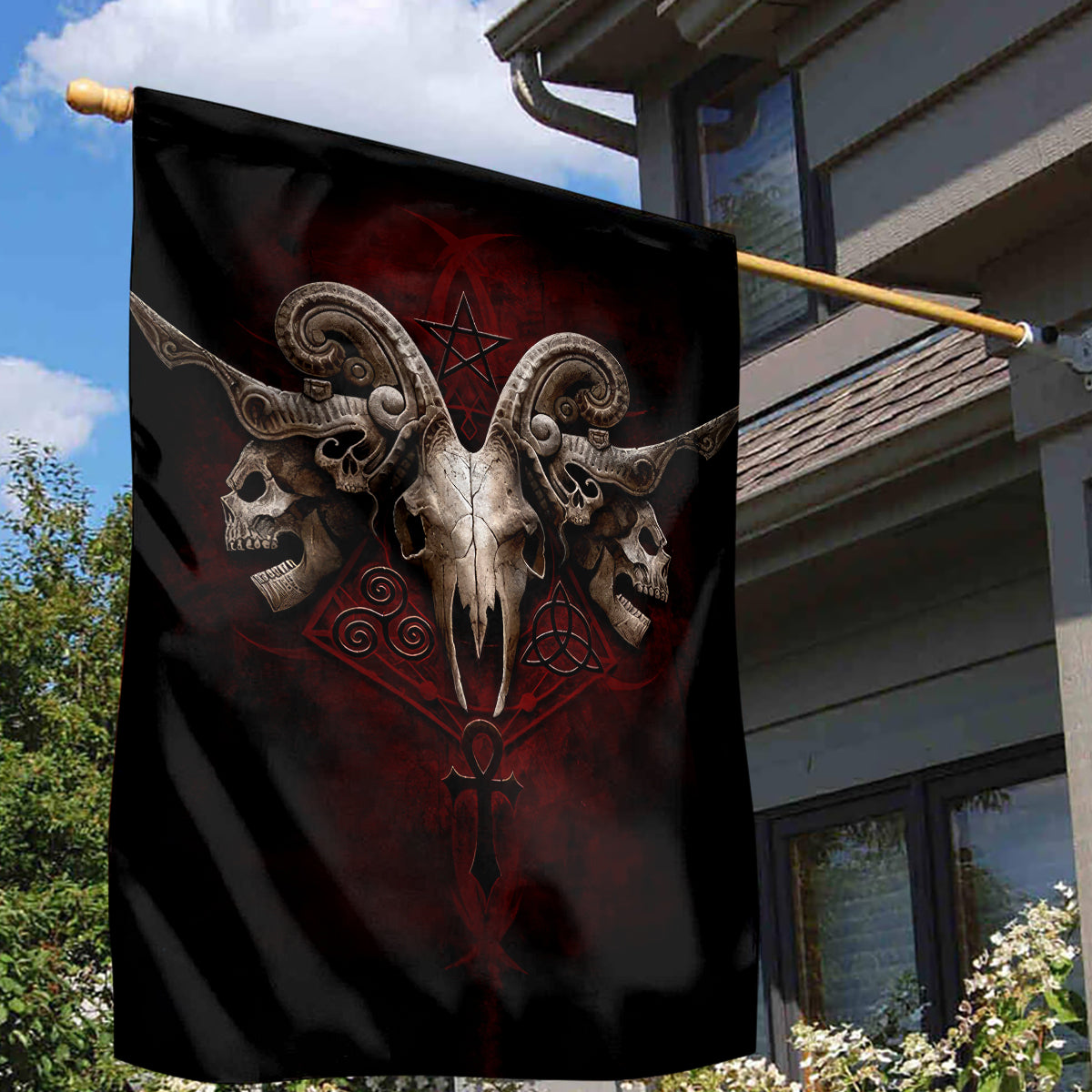 Skull Garden Flag Boy Band Queen - Wonder Print Shop