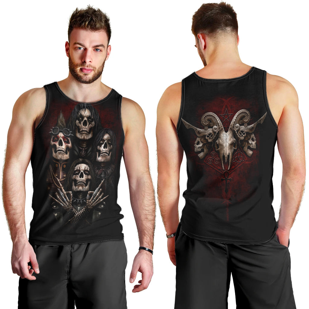 Skull Men Tank Top Boy Band Queen DT01