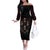 Skull Off The Shoulder Long Sleeve Dress Boy Band Queen - Wonder Print Shop