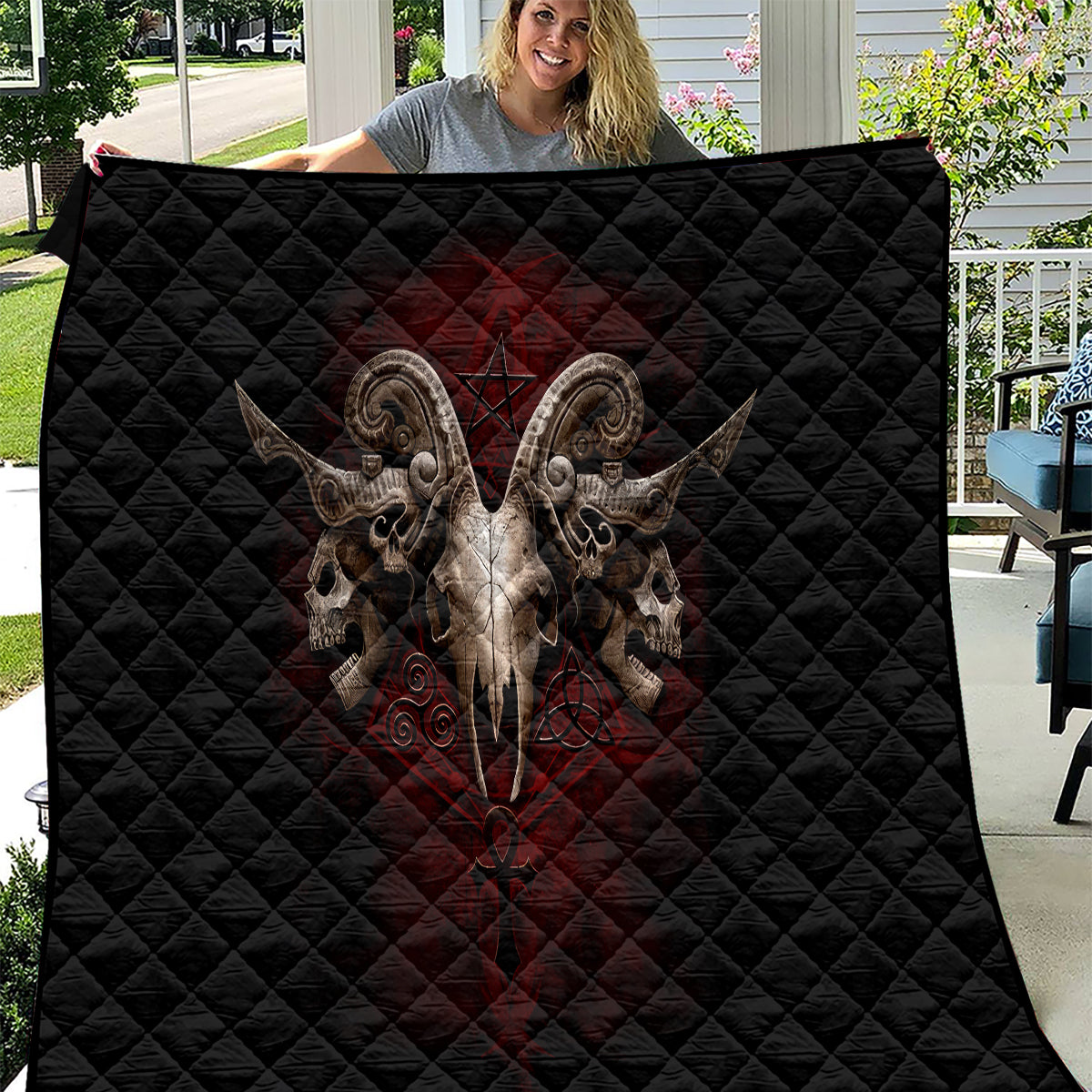 Skull Quilt Boy Band Queen - Wonder Print Shop