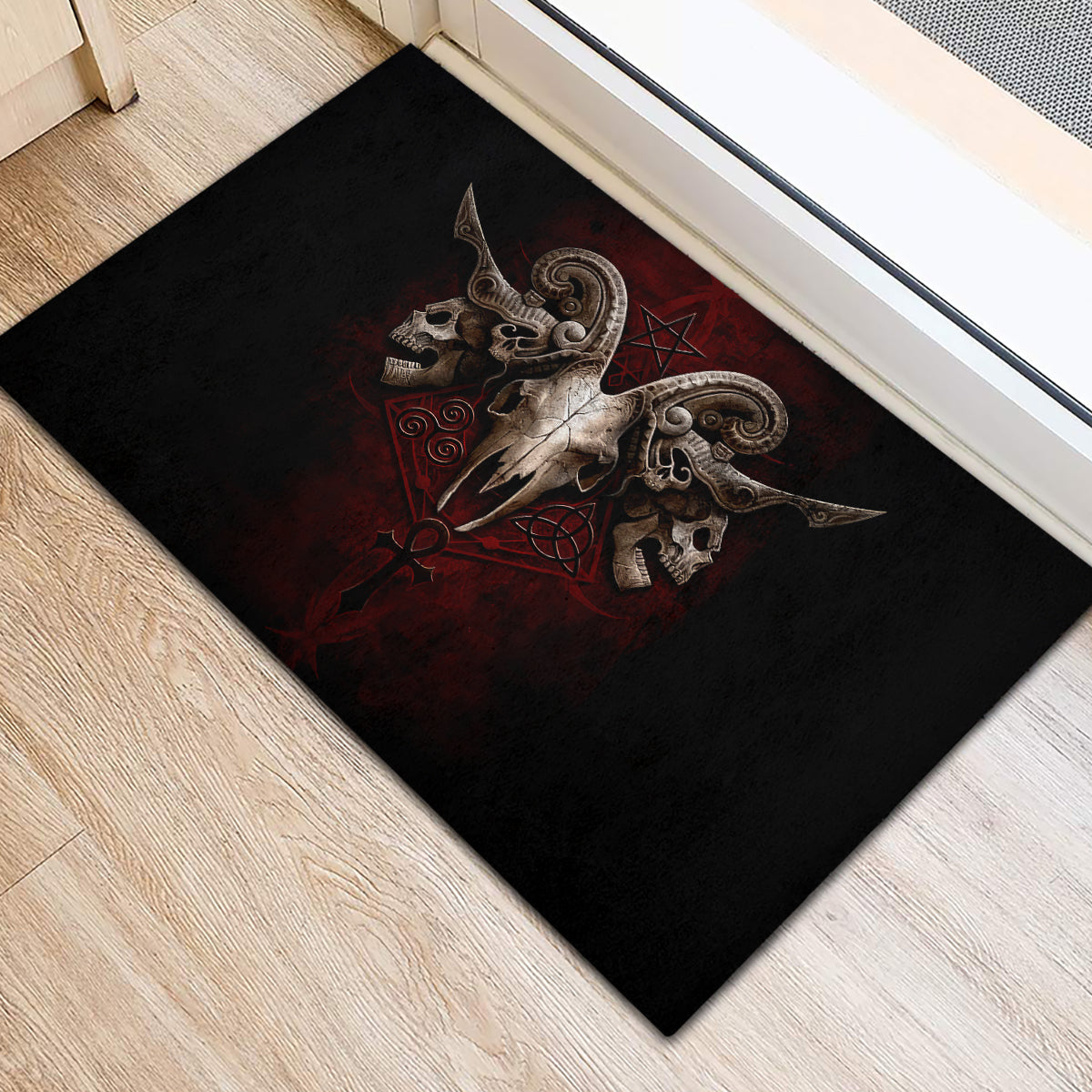 Skull Rubber Doormat Boy Band Queen - Wonder Print Shop