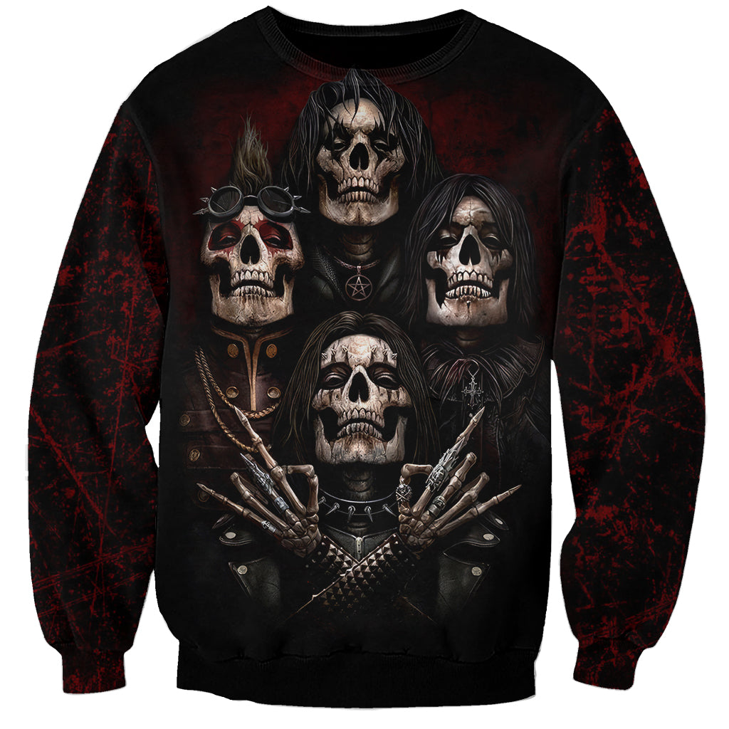 Skull Sweatshirt Boy Band Queen - Wonder Print Shop