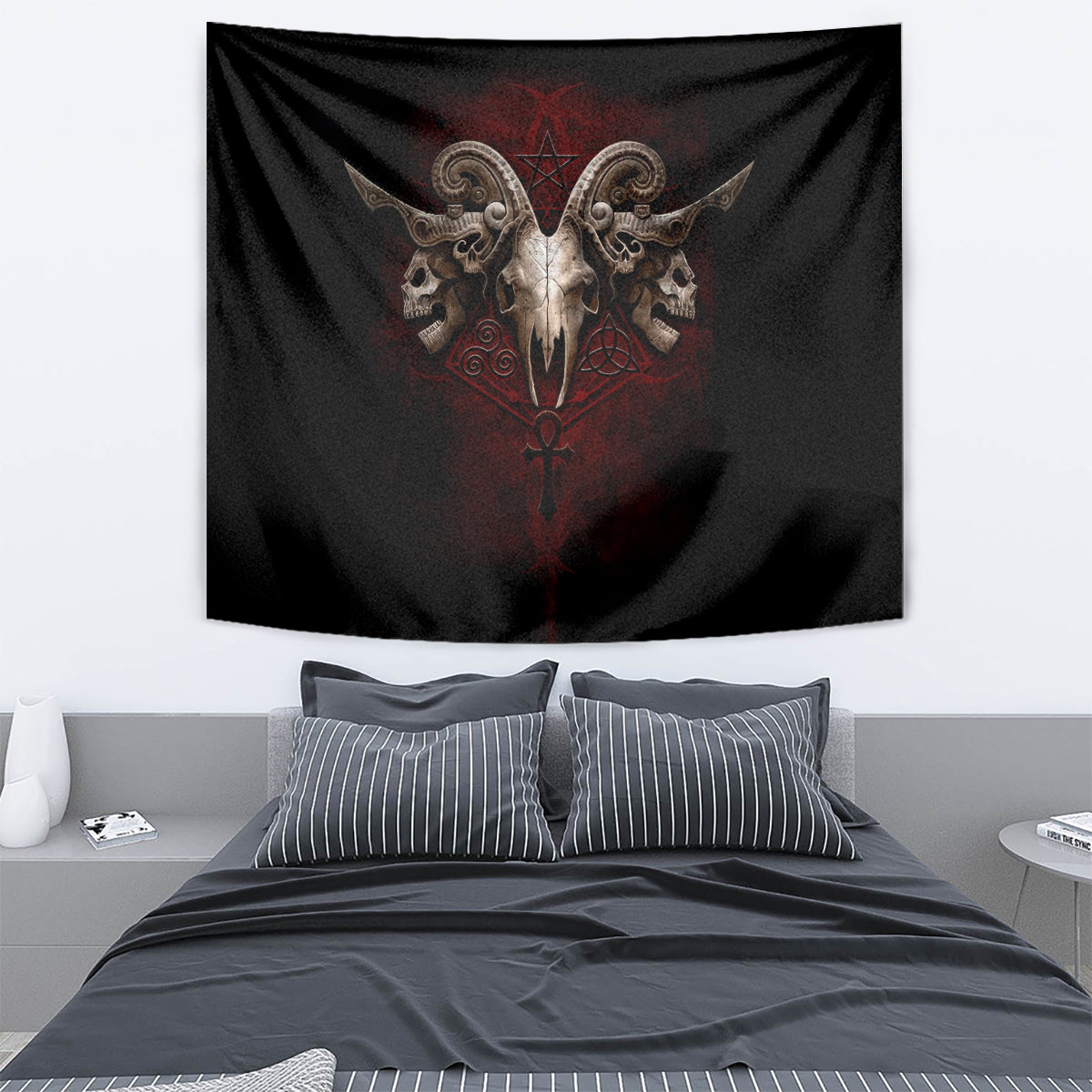 Skull Tapestry Boy Band Queen - Wonder Print Shop
