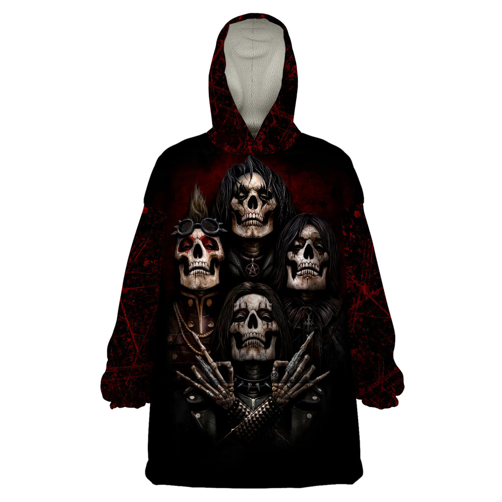 Skull Wearable Blanket Hoodie Boy Band Queen - Wonder Print Shop