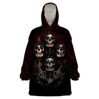 Skull Wearable Blanket Hoodie Boy Band Queen - Wonder Print Shop