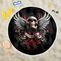 Skull Beach Blanket Blood Skull Survivor - Wonder Print Shop