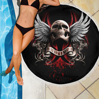 Skull Beach Blanket Blood Skull Survivor - Wonder Print Shop