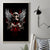 Skull Canvas Wall Art Blood Skull Survivor - Wonder Print Shop
