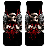 Skull Car Mats Blood Skull Survivor - Wonder Print Shop