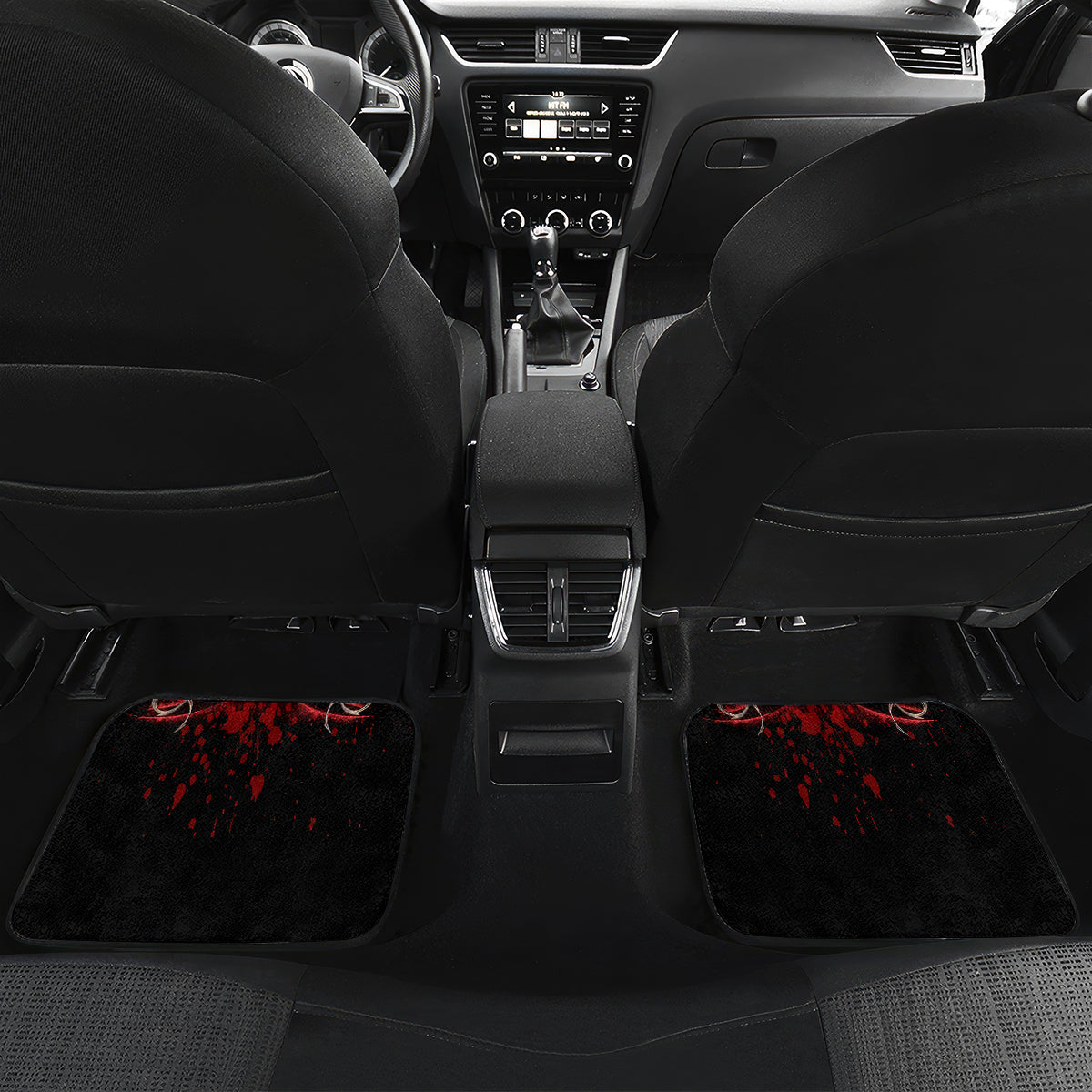 Skull Car Mats Blood Skull Survivor - Wonder Print Shop