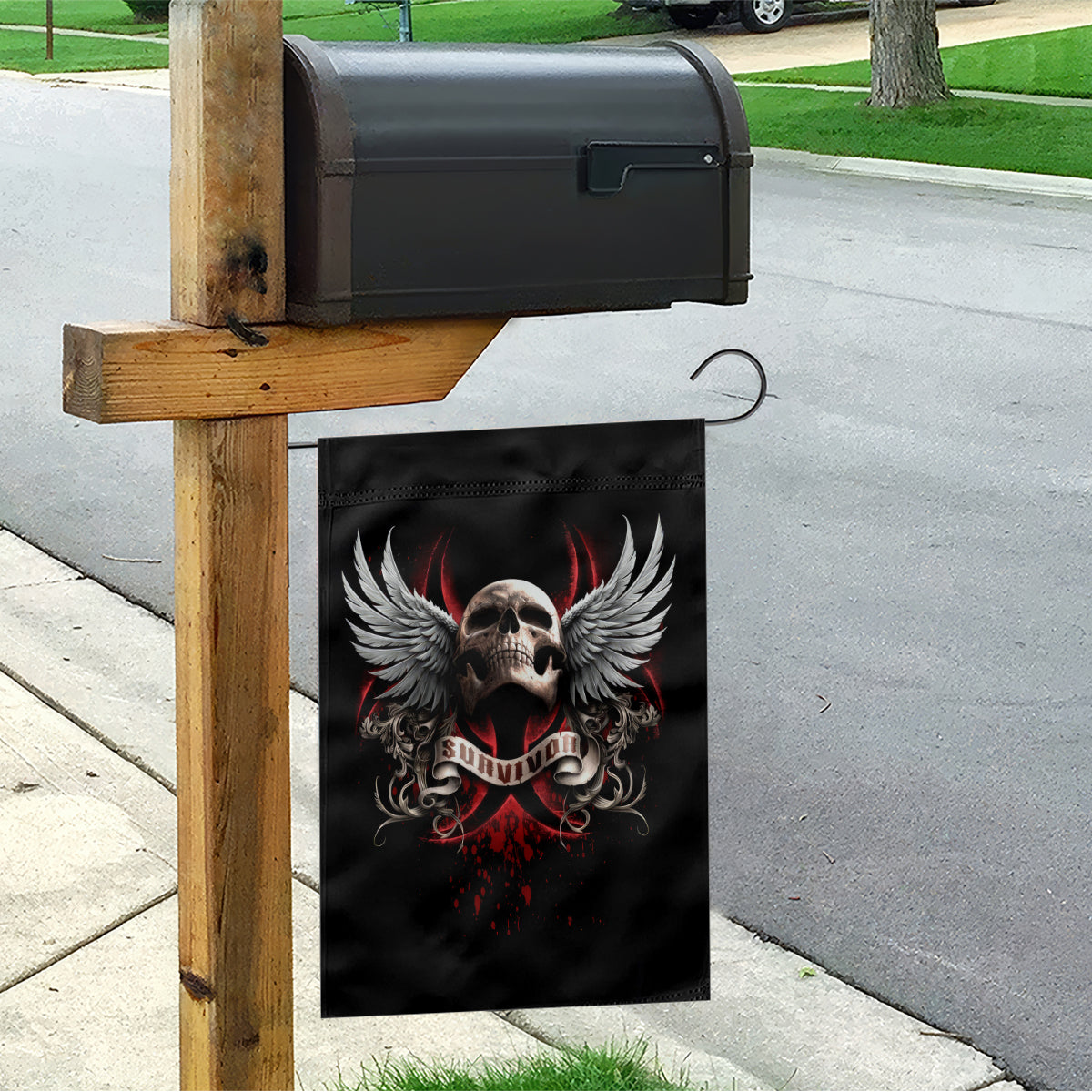 Skull Garden Flag Blood Skull Survivor - Wonder Print Shop